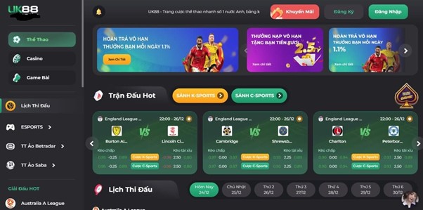 Số lượng trò chơi thể thao tại sảnh game đa dạng với hơn 30 bộ môn giải trí